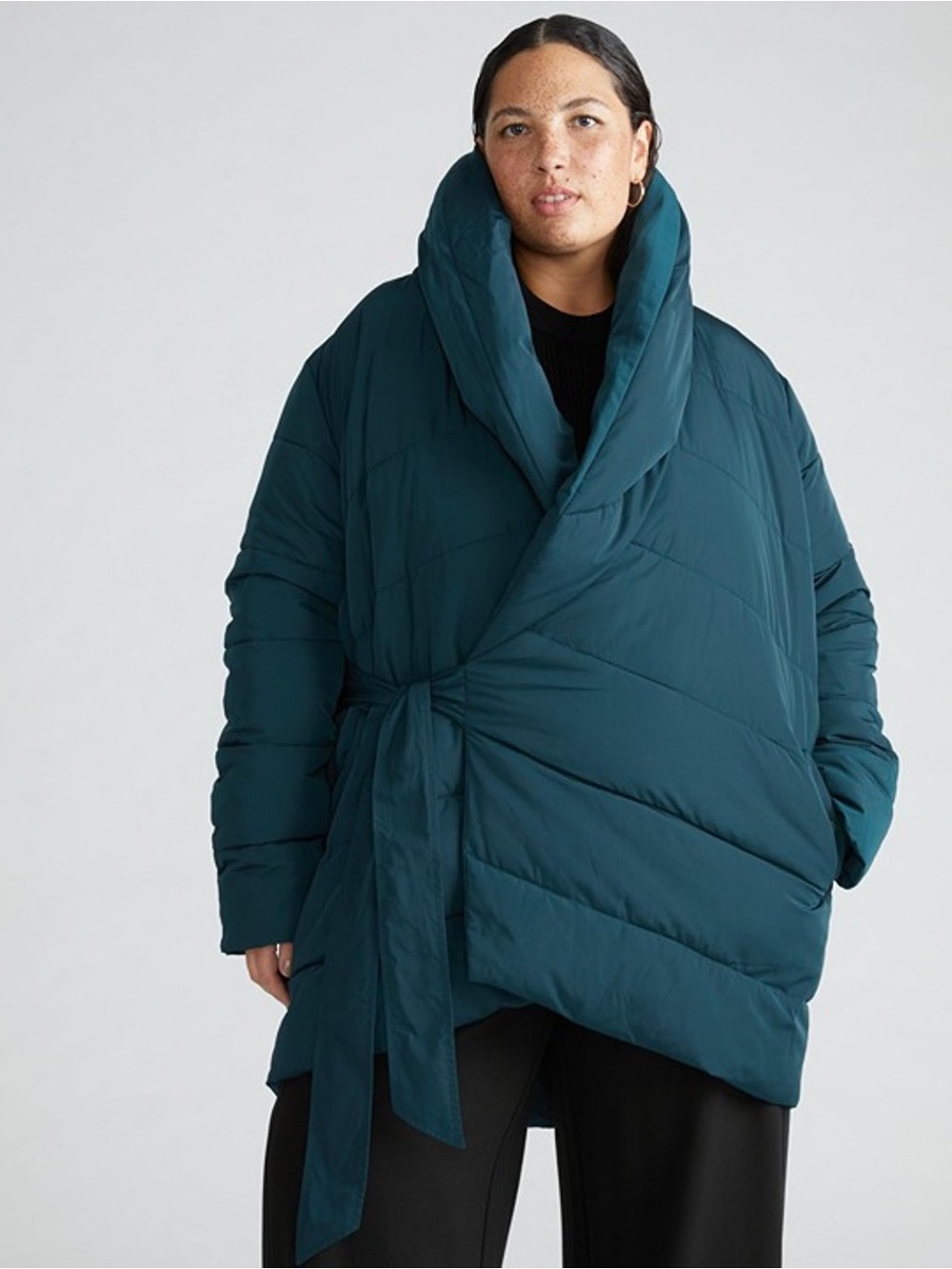Universal Standard Kanda Puffer Coat.